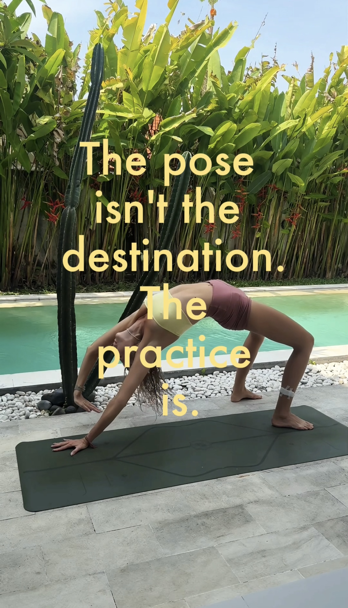 The pose isn't the destination